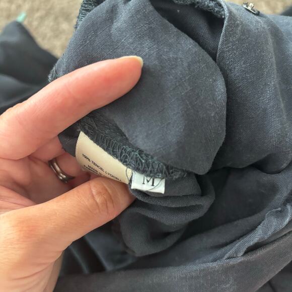 Cloth & Stone Anthro Tencel Jumpsuit Tie Waist Sleeveless Drawstring Jogger M - Picture 4 of 16